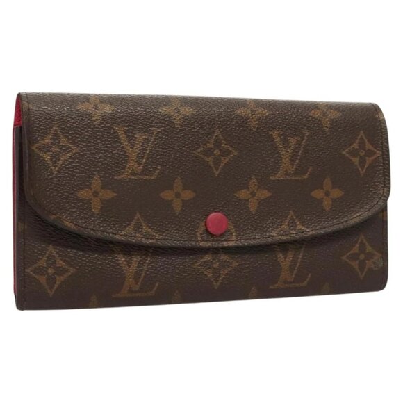 LOUIS VUITTON Monogram Portefeuille Emilie Wallet Pink - Picture 1 of 16